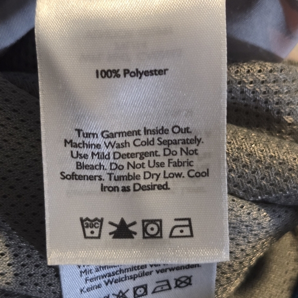 Eddie Bauer Mens 8" Orange Green Tropical Leaf Print Swim Trunks Size Large - Picture 5 of 6